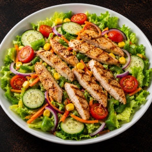 Salad with Chicken Strips